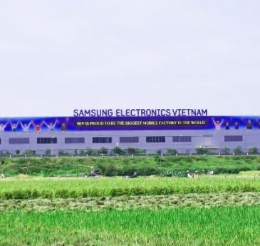 Bảng hiệu nhà máy Samsung Bắc Ninh